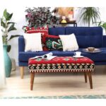 Σκαμπώ Meli κόκκινο 91x42x46cm ed5896 - Image 5