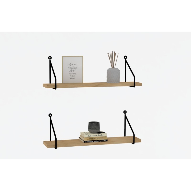 5897_0-800x800 Ραφιέρα Reco Sapphire δρυς μελαμίνη 60x18x12εκ ed5897 - Image 1