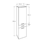 Ντουλάπι Aid άσπρο μελαμίνη 52x38x187εκ ed5901 - Image 5