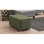 Σκαμπό Lotus πράσινο ξύλινα πόδια 80x40x40εκ ed5912 - Image 2