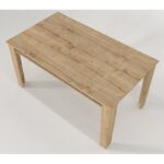 Τραπέζι Procida oak χρώμα μελαμίνη 150x85x73 8cm ed5918 - Image 3