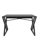 Γραφείο Castel μαύρο χρώμα 120x60x75cm μελαμίνη ed5923 - Image 3