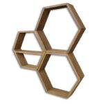 Ραφιέρα Hex καρυδί ξύλο 37x10x37εκ ed5930 - Image 5