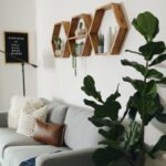 Ραφιέρα Hex καρυδί ξύλο 37x10x37εκ ed5930 - Image 3