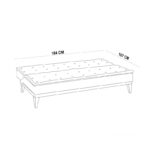 Σετ καναπέ Fuoco σκούρο μπλε 184x80x80εκ ed5932 - Image 4