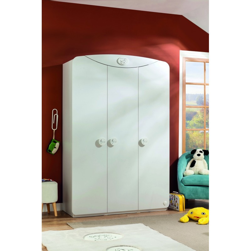 5975_0-800x800 Ντουλάπα Baby Doors άσπρο μελαμίνη 133x54x201εκ ed5975 - Image 1