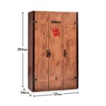 Ντουλάπα Pirata 121x54x203cm μελαμίνη ed5976 - Image 2