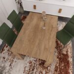 Τραπέζι Single 120x80x78cm μελαμίνη Oak ed5981 - Image 4