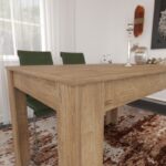 Τραπέζι Single 120x80x78cm μελαμίνη Oak ed5981 - Image 5
