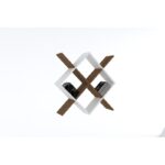 Ραφιέρα Semo καρυδί άσπρο μελαμίνη 79x19 6x79εκ ed5989 - Image 4