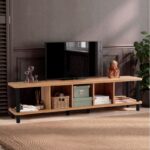 Έπιπλο tv Fiera Atlantic Pine μαύρο 180x35x43 7cm ed5990