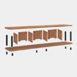 Έπιπλο tv Fiera Atlantic Pine μαύρο 180x35x43 7cm ed5990 - Image 4