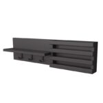 Κρεμάστρα ράφι ανθρακί 80x20x11cm ed5997 - Image 3