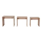 Τραπεζάκι σαλονιού Sesami σετ 2 τεμαχίων μελαμίνη 45x42x36cm ed5999 - Image 3