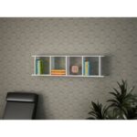 Ραφιέρα Snow άσπρο μελαμίνη 120x19 5x33 6εκ ed6005