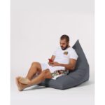Πουφ Pyramid Big Bed fume αδιάβροχο ύφασμα 145x35cm ed6010 - Image 3