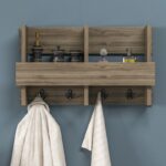 Ραφιέρα μπάνιου Wink καρυδί μελαμίνη 60x15 6x35εκ ed6014