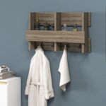 Ραφιέρα μπάνιου Wink καρυδί μελαμίνη 60x15 6x35εκ ed6014 - Image 5