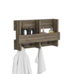 Ραφιέρα μπάνιου Wink καρυδί μελαμίνη 60x15 6x35εκ ed6014 - Image 4