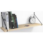 Ράφι τοίχου Armoni Birch μελαμίνη 72x20x20cm ed6015