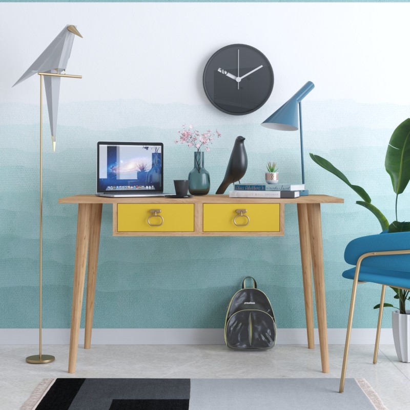 6030_0-800x800 Γραφείο Giallo μελαμίνη 120x60x74cm ed6030 - Image 1