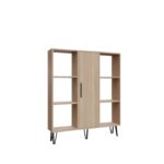 Βιβλιοθήκη Peoria δρυς μελαμίνη 120x25x141 6εκ ed6036 - Image 3