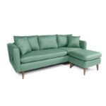 Γωνιακός καναπές Sofia Right πράσινο 215x91x145cm ed603 - Image 4