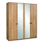 Ντουλάπα Mocha Wardrobe καρυδί μελαμίνη 182x56x210εκ ed6044 - Image 5