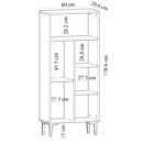 Βιβλιοθήκη Penta Sapphire μελαμίνη 60x29 6x138 6εκ ed6046 - Image 2