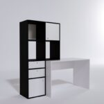 Γραφείο Faccio μελαμίνη 164x55x160cm ed6051 - Image 3