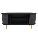 Έπιπλο τηλεόρασης Storari μαύρο ανθρακί 140x43x60cm ed6052 - Image 4