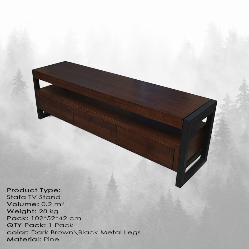 6059_0-800x800 Έπιπλο τηλεόρασης Stafa ξύλο 100x40x50cm ed6059 - Image 1