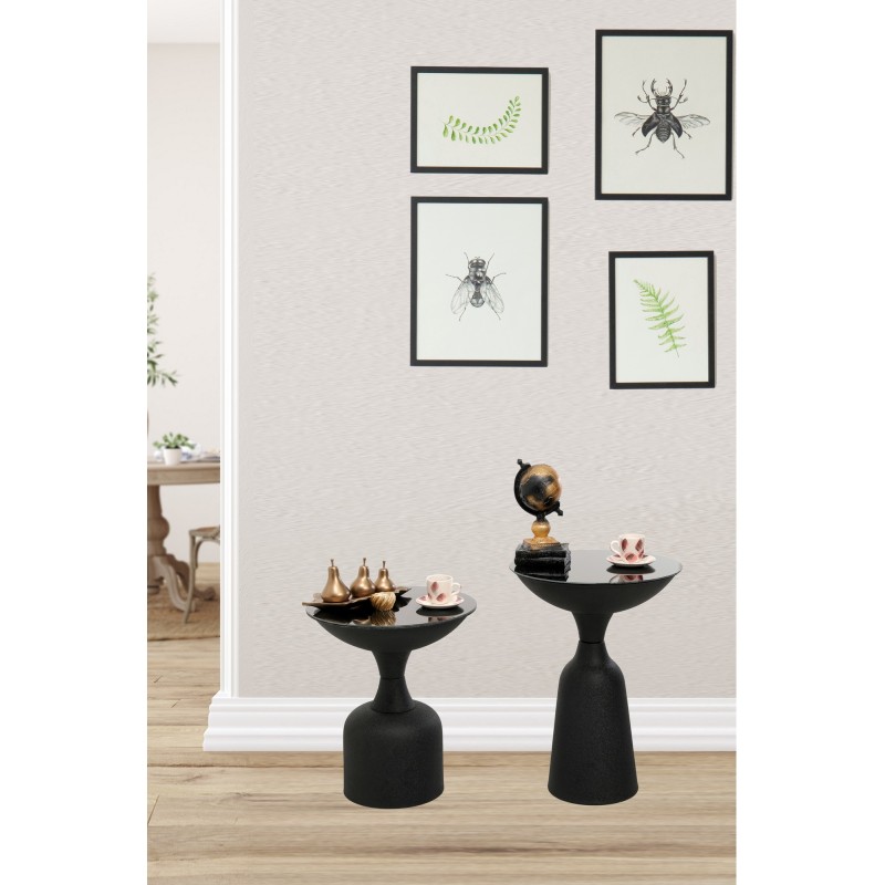 6061_0-800x800 Σετ μεταλλικά τραπεζάκια Corti μαύρο χρώμα 42x56cm ed6061 - Image 1