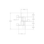 Ράφι τοίχου Bombe άσπρη μελαμίνη 105x20x60cm ed6067 - Image 2