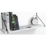 Ράφι τοίχου Armoni άσπρη μελαμίνη 72x20x20cm ed6069