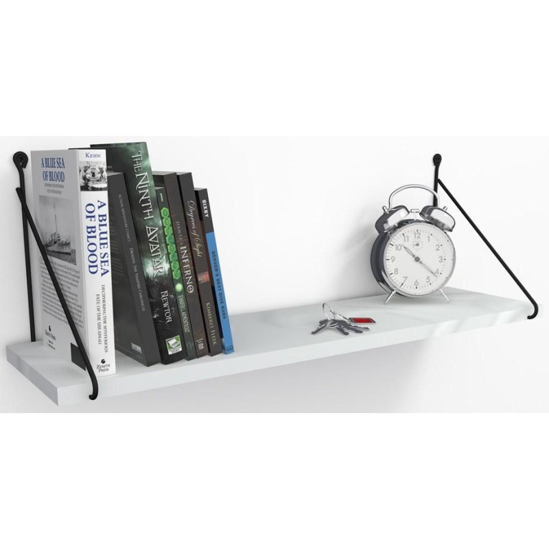 6069_0-800x800 Ράφι τοίχου Armoni άσπρη μελαμίνη 72x20x20cm ed6069 - Image 1