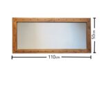 Καθρέφτης ξύλινος Noce 110x50cm ed6078 - Image 2