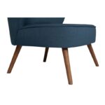 Πολυθρόνα Bienville μπλε ύφασμα 80x72x77cm ed6081 - Image 4