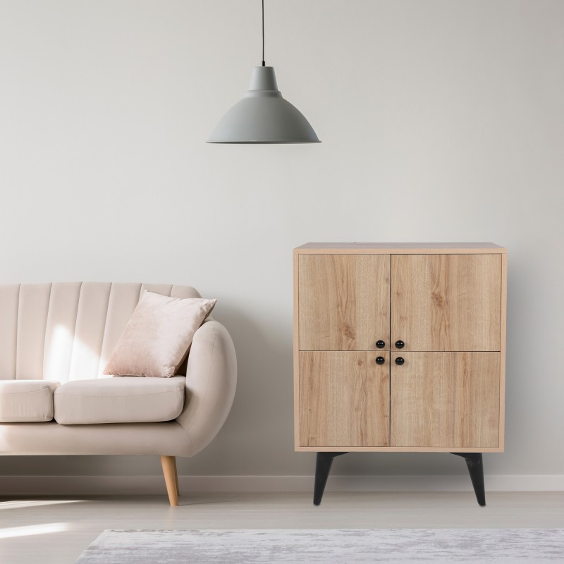 6083_0-800x800 Ντουλαπι Senegal δρυς μαυρο μελαμίνη 70x93 5x35εκ ed6083 - Image 1