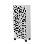 STELLA ΠΑΠΟΥΤΣΟΘΗΚΗ ΛΕΥΚΟ ΜΕΛΑΜΙΝΗ 50x38xH127cm ed6088 - Image 5