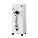 STELLA ΠΑΠΟΥΤΣΟΘΗΚΗ ΛΕΥΚΟ ΜΑΥΡΟ ΜΕΛΑΜΙΝΗ 50x38xH127cm ed6089 - Image 5