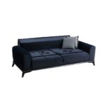 Καναπές τριθέσιος Lisa Navy Blue 220x92x77cm ed608 - Image 2