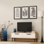 Έπιπλο τηλεόρασης Leni Sapphire Oak λευκό 120x29 6x45cm ed6090 - Image 5