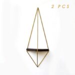 Ραφιέρα Dani καρυδί χρυσό ξύλο μεταλλικό πλαίσιο 32x15x60εκ ed6091 - Image 3