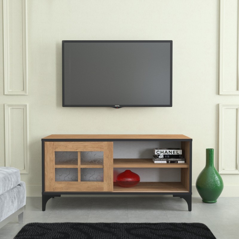 6103_0-800x800 ΄΄Έπιπλο τηλεόρασης Revival oak 150x42x54cm μελαμίνη ed6103 - Image 1