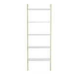 Βιβλιοθήκη Magliana άσπρο χρυσό μελαμίνη μεταλλικός σκελετός 66 5x29 5x180εκ ed6111 - Image 4