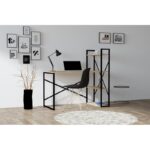 Γραφείο Effe Sapphire χρώμα μέταλλο μελαμίνη 120x60x75cm ed6114