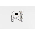 Γραφείο Effe Sapphire χρώμα μέταλλο μελαμίνη 120x60x75cm ed6114 - Image 3