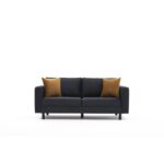 Καναπές διθέσιος Kale ανθρακί 180x91x83cm ed6115 - Image 4