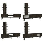 Έπιπλο τηλεόρασης Negro 180x35x49cm μελαμίνη καφέ ed6117 - Image 3